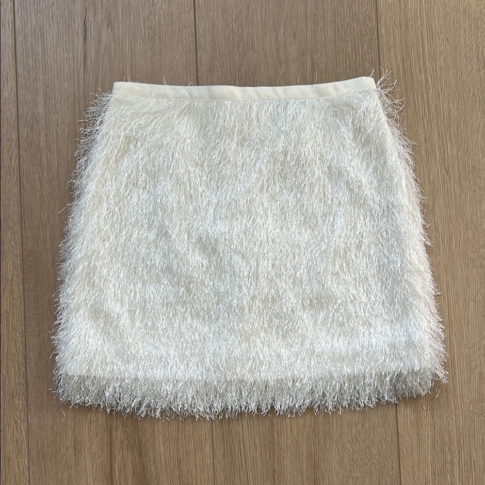 Off-White Fringe Mini Skirt